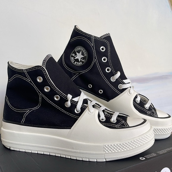 Converse Men’s CTAS A05094C
CTAS CONSTRUCT HI BLACK/VINTAGE WHITE/EGRET
Platform - Picture 7 of 16